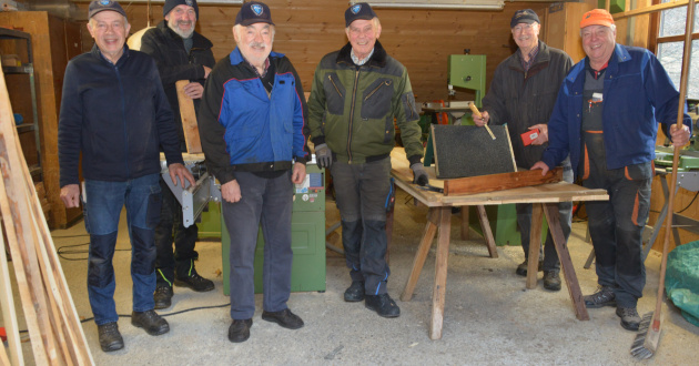 Wintertätigkeiten der Rentner-Arbeitsgruppe